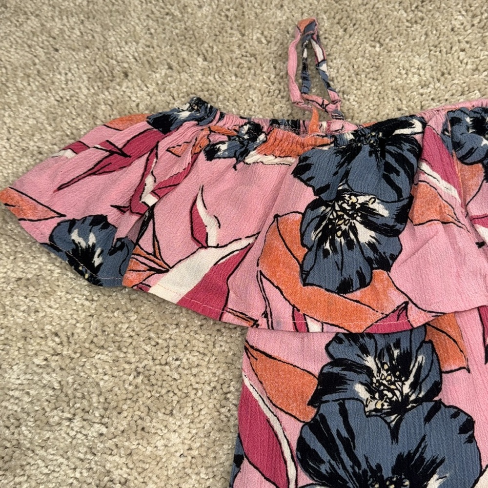 BILLABONG | Off Shoulder Floral Top | Boho Summer Blouse | Flowy - Picture 4 of 12